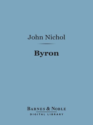 cover image of Byron (Barnes & Noble Digital Library)